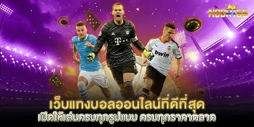 เว็บแทงบอลออนไลน์ที่ดีที่สุด เปิดให้เล่นครบทุกรูปแบบ ครบทุกราคาตลาด